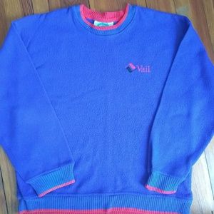 Vintage crew neck polyester sweater (vail)